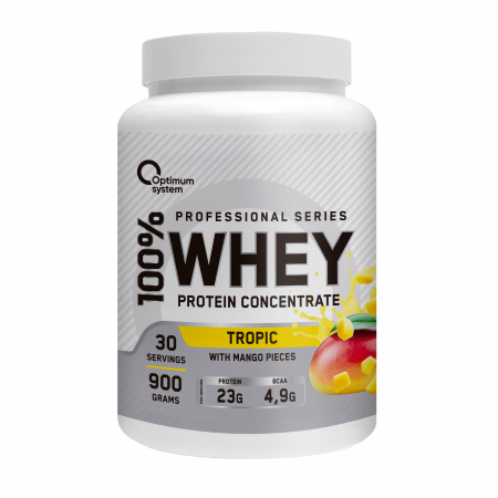 Whey Protein 900 грамм (Тропик с кусочками манго)
